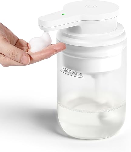 Miniatura 10 de Dispensador automático de jabón espumoso, dispensador de jabón de manos de espuma recargable sin contacto para baño, bomba de jabón para cocina,