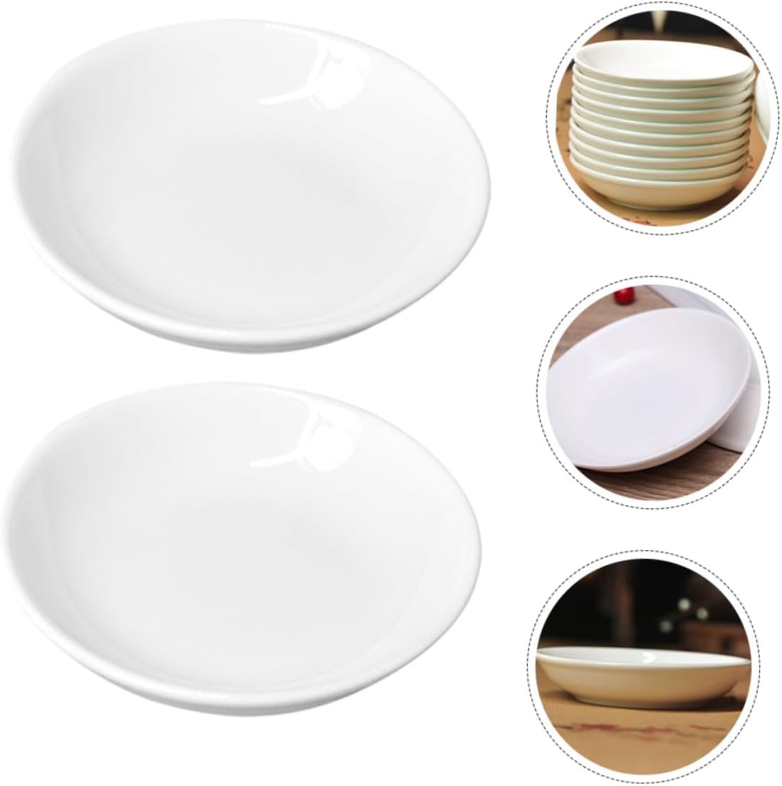 DOITOOL Durable Plastic Paint Mixing Trays for Artists 12-Piece Set White Stackable Ink Trays for Watercolor and DIY Projects