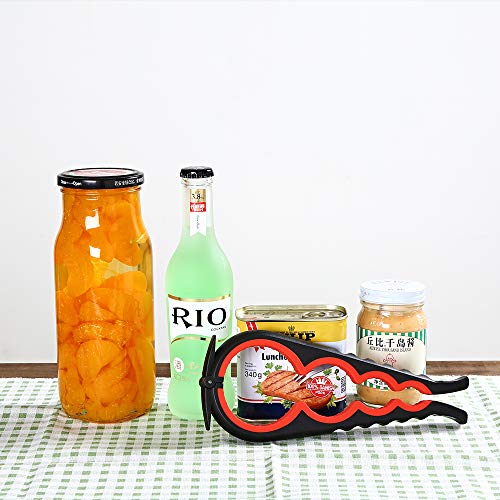 Jar Opener Can Opener Bottle Opener For Senior, Arthritis Hands And Anyone With Low Strength, Arthritis Jar Opener Get Lids Off Easily(Black And Red) #TOP6