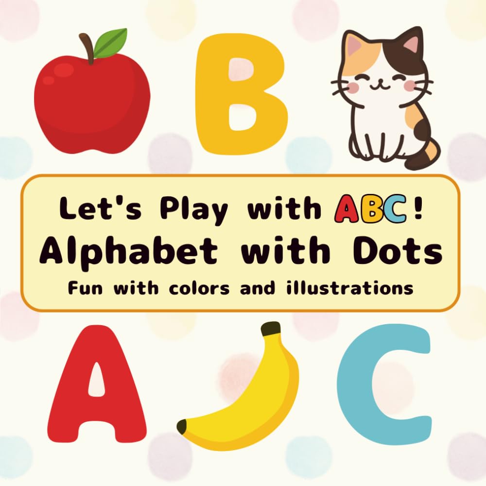 Alphabet with Dots: My First ABC Flash Card Book (Atelier Jin)