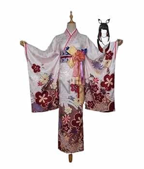 紺　着物　コスプレ Amazon.co.jp: [YOUO] ブルーアーカイブ ブルアカ 狐坂ワカモ