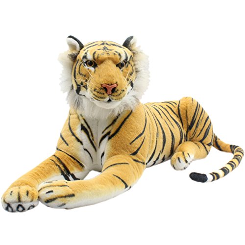 Tagln Large Stuffed Animals Tiger Toys Giant Plush Big (Brown, 27 Inch) #TOP1