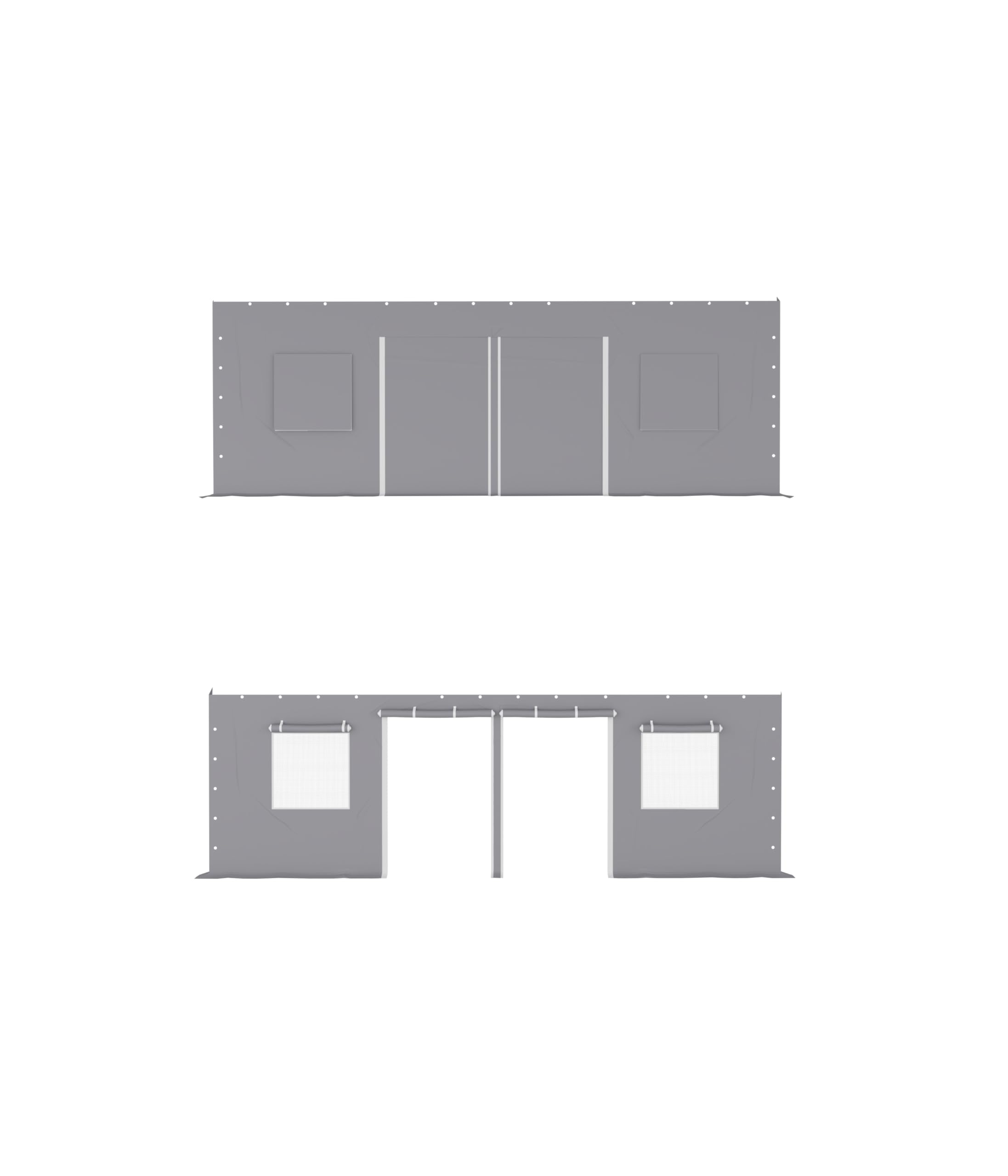  Heavy Duty Garage Canopy Car Shelter Replacement Sidewalls Only Gray 180G Two Sides
| 180G Two Sides Waterproof & UV Pr