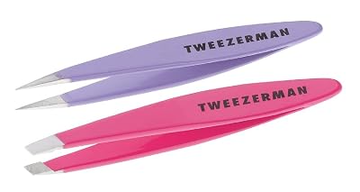 Tweezerman Mini Slant and Point Tweezer Set