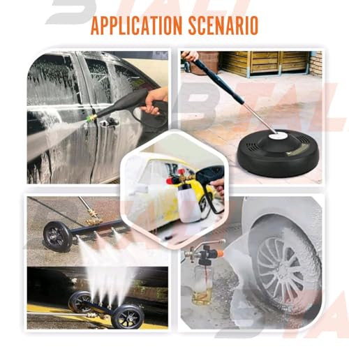 Image of BTALI BT 1000 HPW Advance 1600W High-Pressure Washer for Powerful Cleaning, 130 BAR Max, 10 Lpm Flow, Portable Car /Home Cleaning Machine with Turbo & Adjustable Nozzles