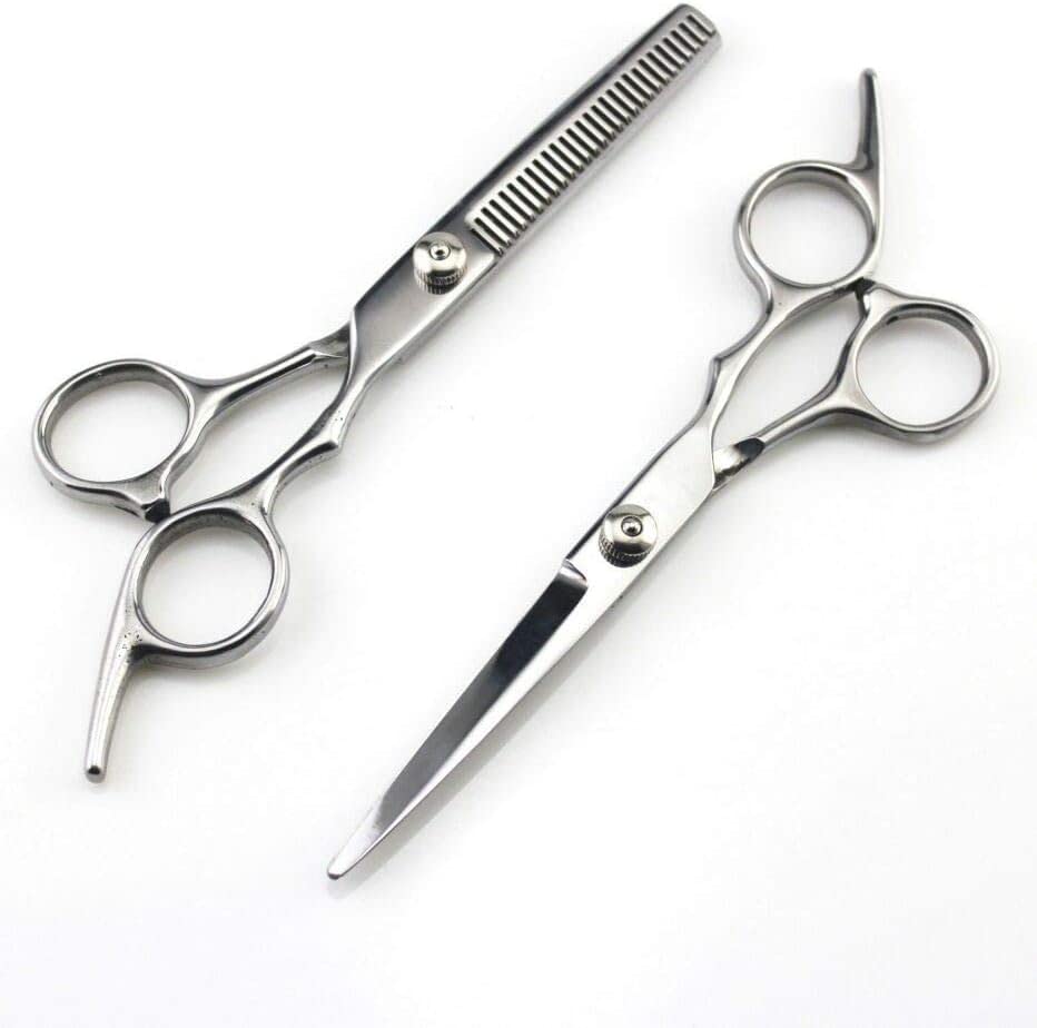 Ciseaux de coiffure contre pointes fourchues ensemble argent