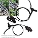 Keenso Hydraulic Disc Brake Set, 1 Pair Hydraulic Disc Brake Mountain Front and Rear Brake Levers Set & Parts & Parts