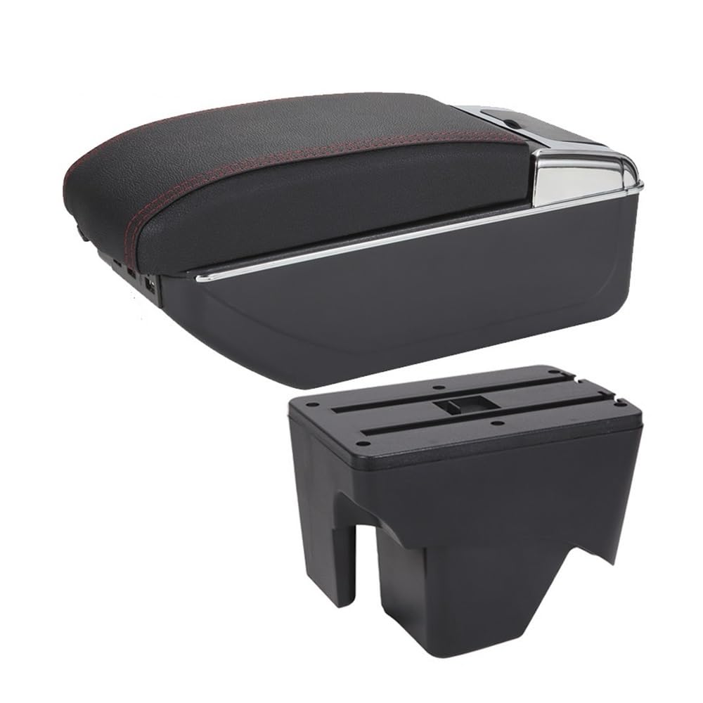 Aierdeyp B1 Black Red 7Usb Car Armrest Box For Vw For Tera 2025