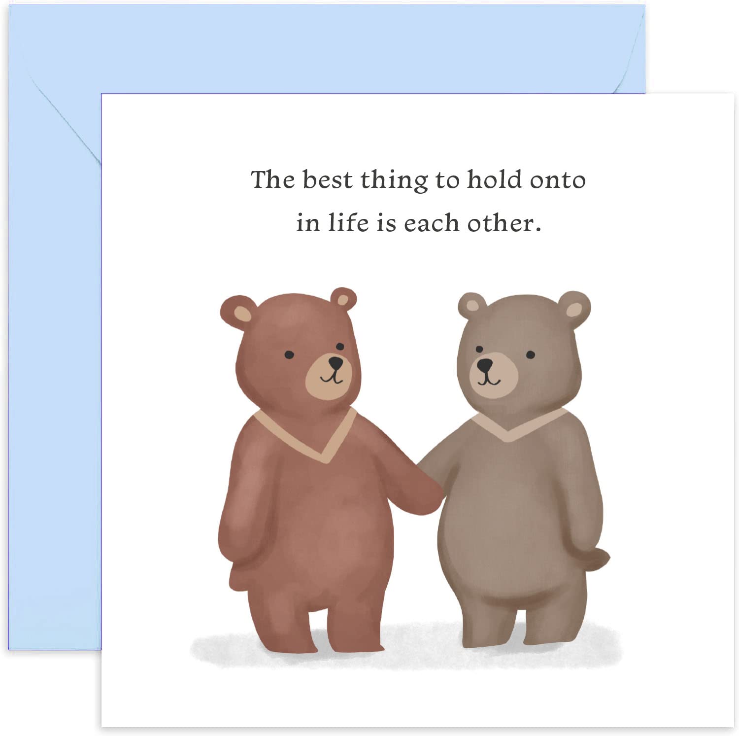 Old English Co. Glückwunschkarte Für Hochzeitstag - 'You And I Bear' Motiv, Inkl. Umschlag