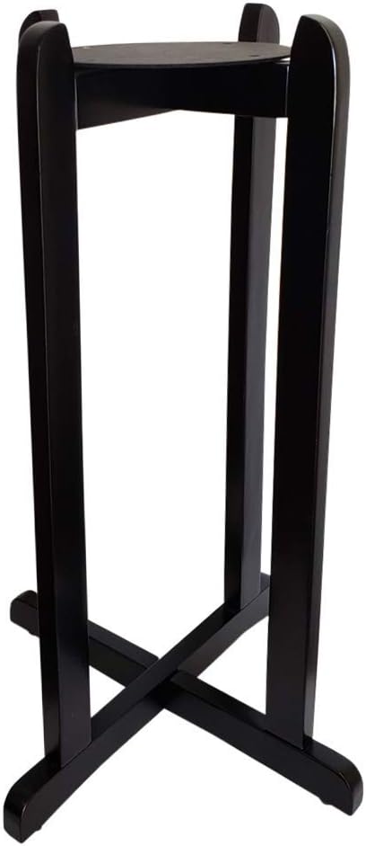 AquaNation 27" Wooden Floor Stand – Heavy-Duty Black Finish Wood Stand for Water Crock Dispenser, 3 & 5 Gallon Water Jugs, Bottles & Large Plant Pots – Sturdy & Durable for Home, Office & Kitchen