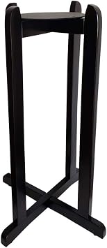 AquaNation 27" Wooden Floor Stand Heavy-Duty Black Finish Wood Stand for Water Crock Dispenser, 3 & 5 Gallon Water Jugs, Bottles & Large Plant Pots Sturdy & Durable for Home, Office & Kitchen