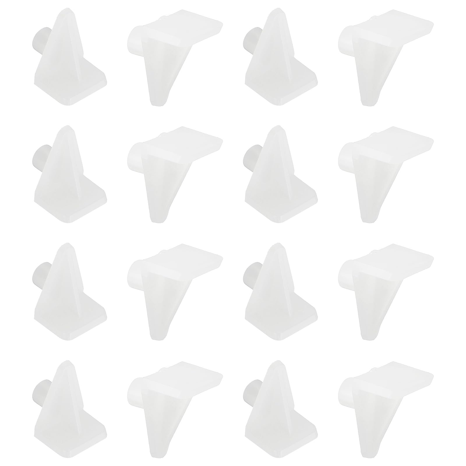 PATIKIL 5 mm Shelf Support Pegs, 60Pcs PP Plastic Cabinet Shelf Holder Pins Bracket for Kitchen Cabinet Cupboard Bookcase Closet Glass Case, White