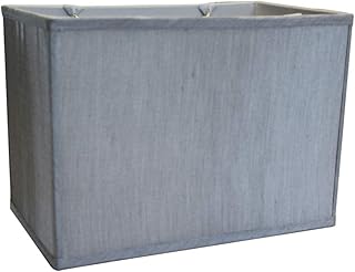 Rectangular Drum Lampshade (8x14) (8x14) x 10 Softback Bavarian Gray Fabric