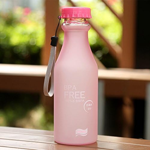 350ml 550ml Scrub Colorful Plastic Water Bottle BPA Free Portable Drinkware Leakproof Travel Bottle