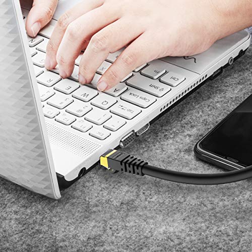 image for KASIMO CAT 8 Ethernet Cable 10 ft Fastest Cat 8 Round Network Internet