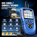 LAUNCH CR HD V2 Outil de diagnostic de camion lourd, HD OBD Scanner, lecteur de code diesel, OBD2 & Diagnostic de service lourd, DTC Recherche, contrôle de tension de la batterie, mise à jour Freelifetime pour les bricoleurs