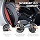 KikkaBoo i-Size i-­FLIT, Kindersitz 9-36 kg ISOFIX, Autokindersitz 76-150 cm, Gruppe 1/2/3, 15 Monate bis 12 Jahre, SPS Seitenschutz, Top Tether, Verstellbare Kopfstütze, Hellgrau