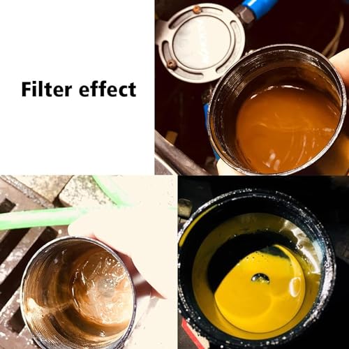 Image of Sporacingrts 2PCS Compact Oil Catch Can, Reservoir Tank ,Baffled 2 Port Oil Catch Tank ,Aluminum Air Oil Separator (Universal Black)