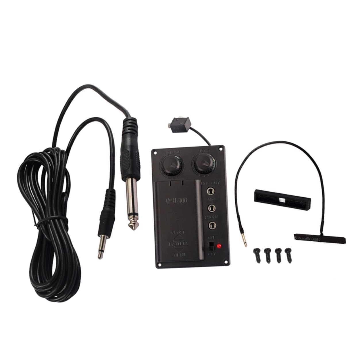 SUPVOX 2ensembles Égaliseur Silencieux Pour Violon Électrique Avec Câble De Sortie Accessoire Piezo Prépampli Léger Et Portable Pour Parfait