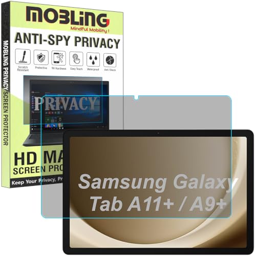 MOBLING Privacy Matte Anti Spy Screen Guard Compatible With Samsung Galaxy Tablet A11 Plus / A9 Plus (Galaxy Tab A11+/A9+ 11" Tablet) Anti Peep Screenguard Not a Tempered Glass Screen Protector