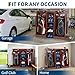 Golf Bag Storage and Organizer Rack, Wooden Golf Club Holder Rack, 2 Golf Bags Capacity, Premium Golfing Accessories Storage for Garage, Basement, Easy to Assemble, Ideal Golf Equipment Organizer