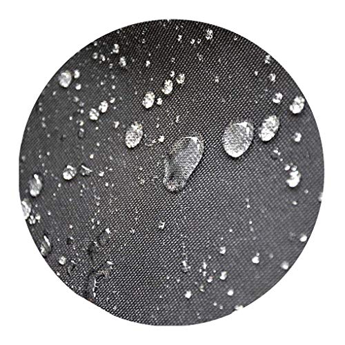 Image of Heavy Duty Waterproof Grill Cover for Char-Griller 2121,2123 Grills and Char-Griller Smokers with Side Fire Box,Black