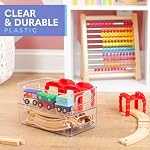 primebox - Clear Plastic Organizing Containers, 4 Pack - Stackable Storage Bins with Handles, 10"x6"x3" - Image 4