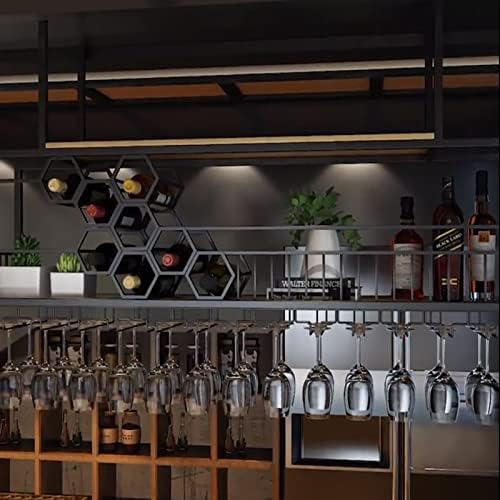 天井ワイングラスラック、大容量吊り下げワインラック、ワインボトル用