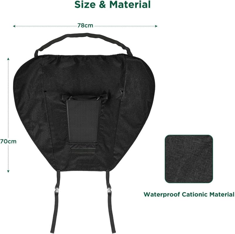 UPF 50+ UV Protection Stroller Sun Shade - Universal Cover With See Through, Waterproof and Breathable Extender, Baby Sun Protection Accessories - Image 7