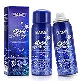 ❤FÁCIL DE LIMPIAR: El spray de purpurina para el cuerpo tiene una buena adherencia y mantiene la purpurina durante mucho tiempo, sin complicaciones ni líos, pero se elimina fácilmente con sólo champú y agua. Perfecto para bodas, Halloween, Navidad, bares, fiestas, espectáculos, eventos festivos, maquillaje de escenario, fiestas nocturnas y más.