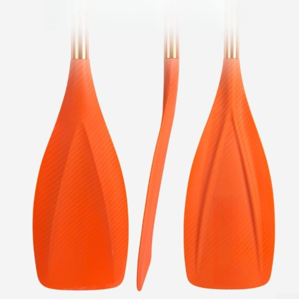 Pagaia a 3 sezioni 160-210 cm arancione blu nylon pagaia a 3 sezioni (arancione) | Forte albero in alluminio, ripartizione a 3 sezioni, adatto per gommoni, facile trasporto, uso del mare del fiume