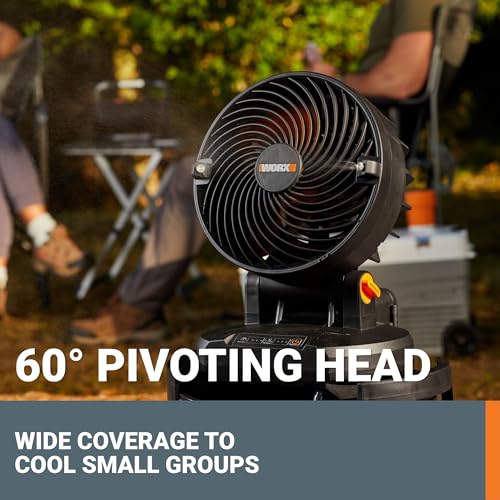 Worx WX097L.9 20V Cordless Misting Fan W/ 3 Speed & 3 Mist Settings thumb #3