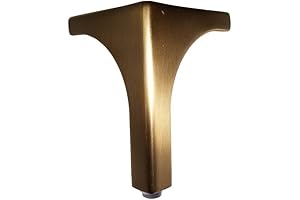 4 1/2" Brushed Gold Metal Sofa Legs - Restore Vintage Charm