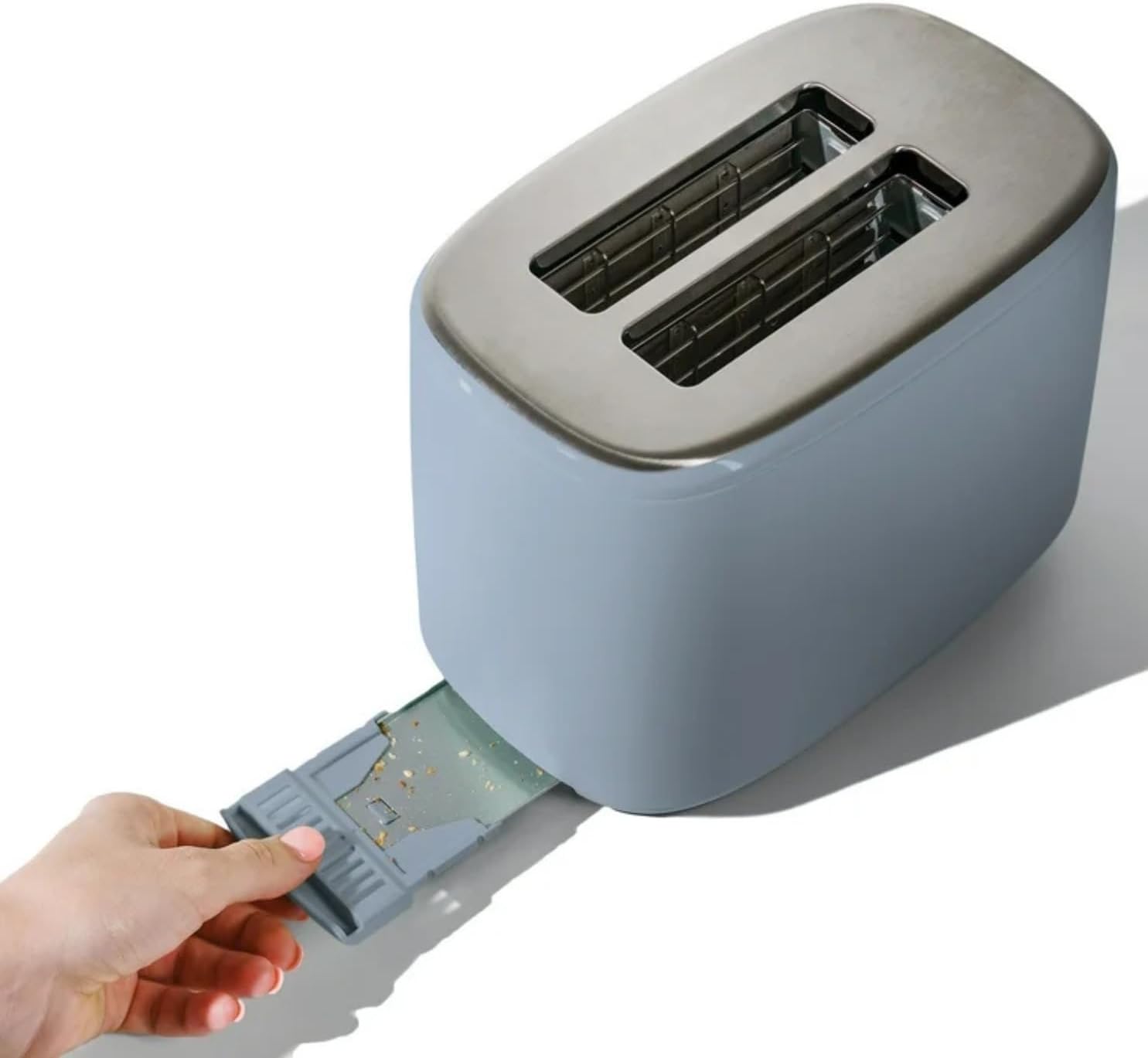 2 Slice Toaster, Touch-Activated Display, Extra Wide Slots, Bagel Function, Stainless Steel Kitchen (Cornflower Blue)