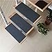 Produktbild LTJX 7Er Set Stufenmatten Treppenmatten Treppen rutschfest Selbstklebende Treppenteppich, Sicherheit Stufenteppich Für Kinder, Älteste Und Haustiere,Grau,22x80cm