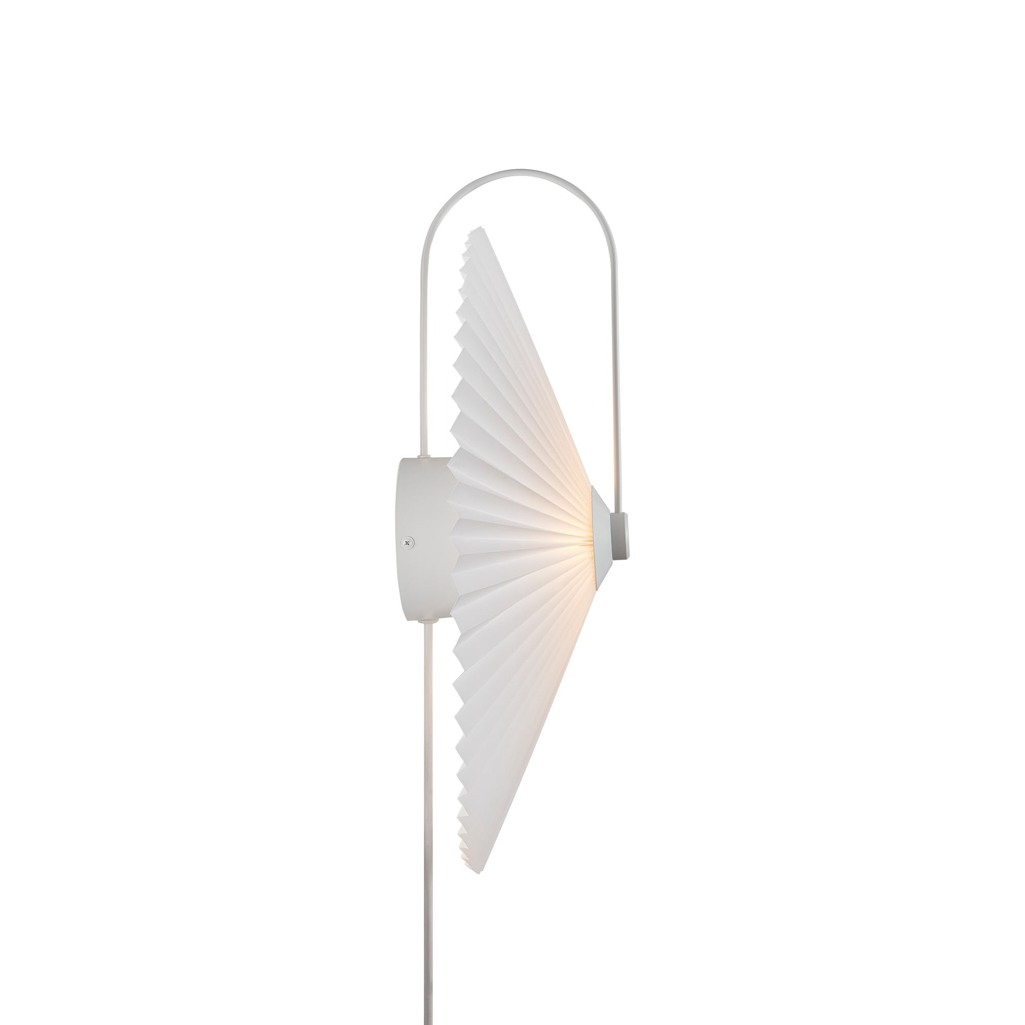 Nordlux White Nadia Indoor Wall Light Plastic E14 Retro - Bedroom, Bedside, Living Room Plug In Or Mains Powered, Ip20