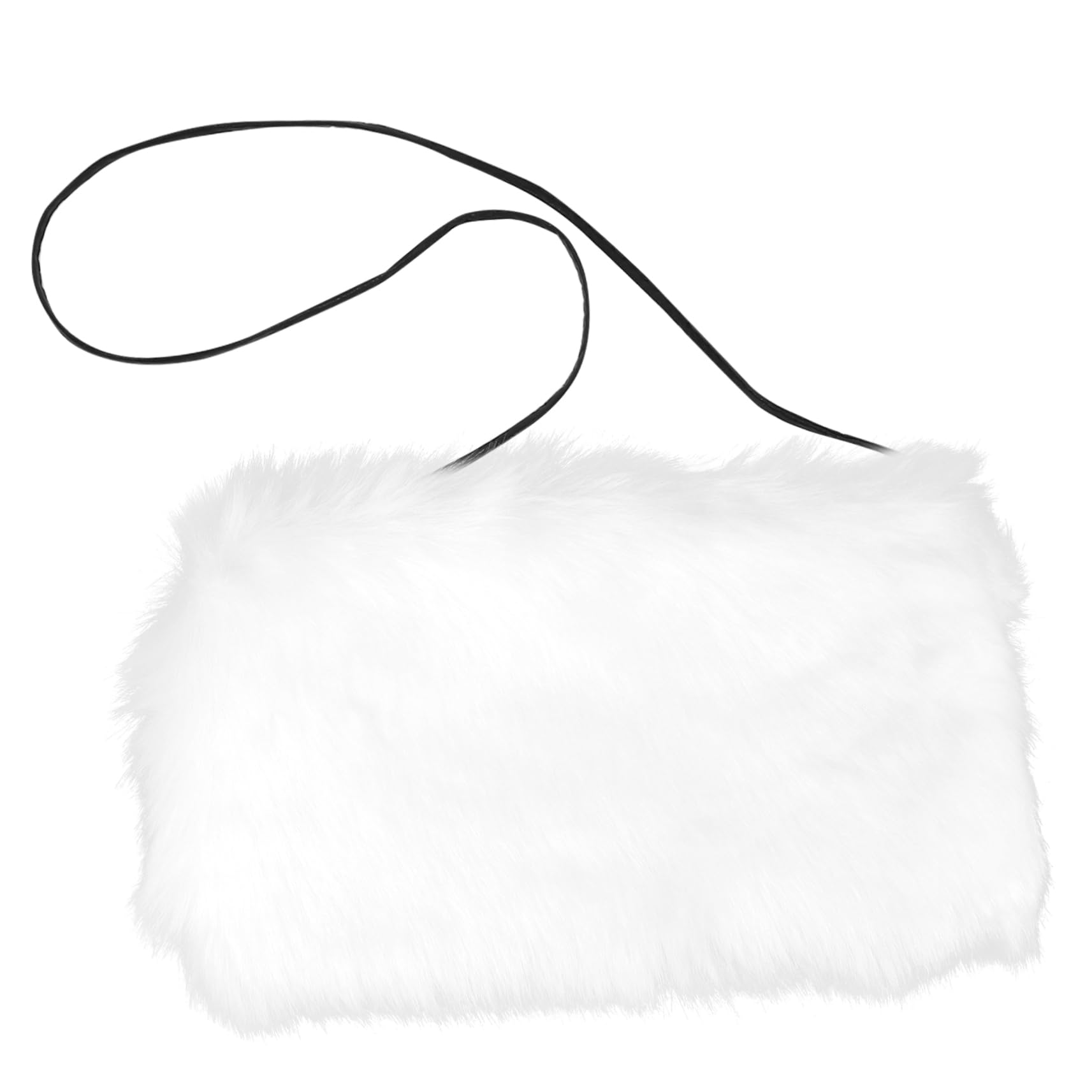 TOGEVAL Faux Fur Hand Muff for Girls Little Girls Fur Hand Muff Hand Warmer Muff Hand Warmer for Ladies Winter Warm Muff