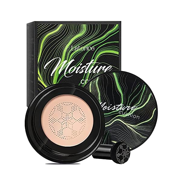 Mushroom-Head-FoundationAir-Cushion-CC-Cream-BB-Cream-Moisturizing-Concealer-Bright-Makeup-Base-Long-Lasting-with-Mushroom-Makeup-Sponge-Easy-to-use-Package-may-vary LATORICE Air Cushion CC Cream BB Cream, Mushroom Head Foundation, Moisturizing Concealer, Bright Makeup Base Long Lasting with Mushroom Makeup Sponge (Classic)