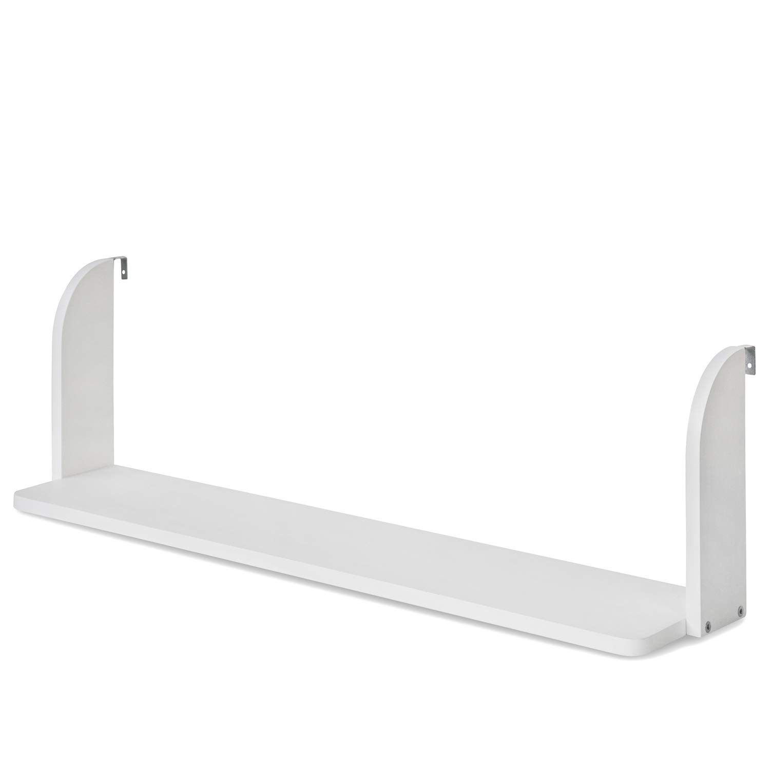 Homestyle4u 1906 Einhängeregal Hochbett Weiss Holz | Hängeregal für Kinderbett, 1 Ablage