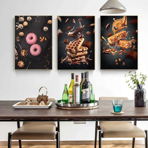 Impression HD café et sucreries poster nordique déco restaurant et salon 40x60