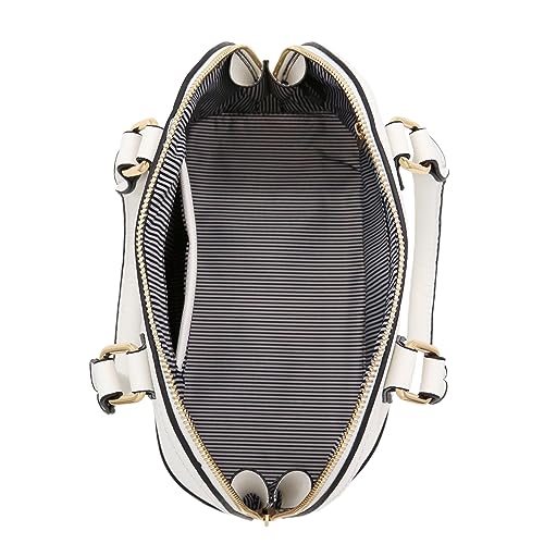 Image of FashionPuzzle Zip-Around Saffiano Classic Dome Satchel