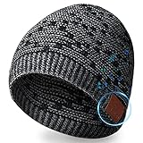 Berretto Bluetooth con cuffie e altoparlanti – V5 0 cappello invernale unico fantastico gadget idee per uomini, donne, ragazzi, ragazze, adolescenti, bambini, funzione chiamata, supporto musica