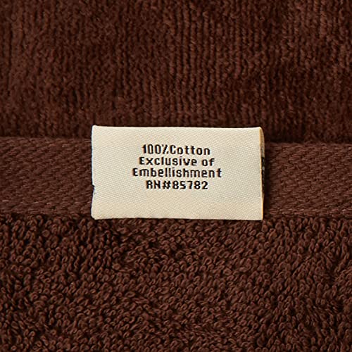 Austin Horn Classics Somerset Towel Set -1 Bath Towel, 1 Hand Towel & 1 Fingertip Cloth ,Quick Dry ,Durable & Machine Washable, Soft & Absorbent Towels ( Cotton, Brown, 3 Piece) #TOP2