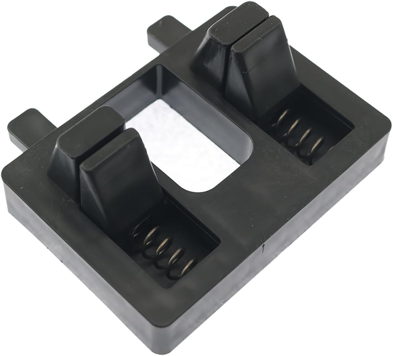 Soldering Iron Double Spring Holders Hands Free Soldering Wire Fixing Frames Black Plastic Bases Soldering Accessories For 1.0-7.30mm Wire Diameters For Workshop Maintenance Black