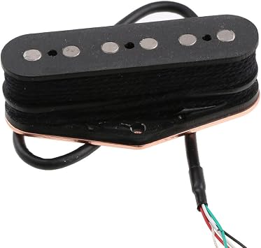 Alnico 5 Humbucker Size Single Stack Tele Bridge Pickup for Tele Telecaster Electric Guitar Black