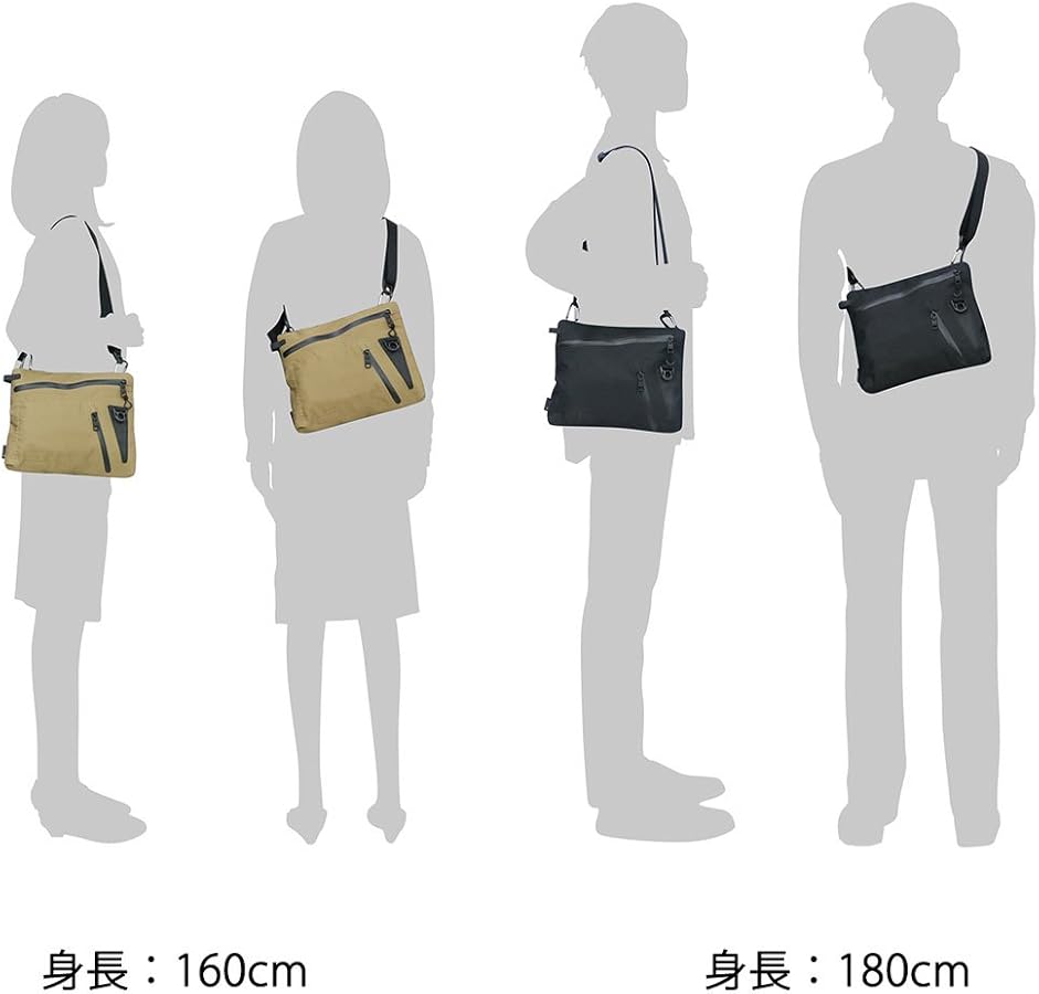 Amazon.co.jp: [アッソブ] 防水 サコッシュ 141603 WATER PROOF