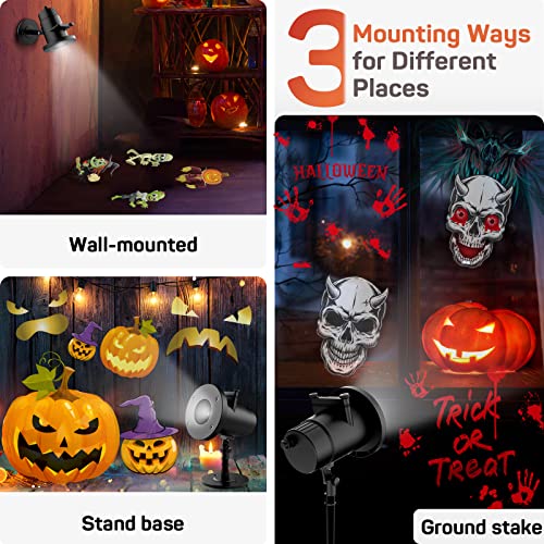 Dr. Prepare Halloween Projector Lights Outdoor, Scary Halloween Ghost Projector Show With 12 Dynamic Patterns, Waterproof Spooky Halloween Decorations Outdoor Indoor For Holiday Christmas Party House #TOP3