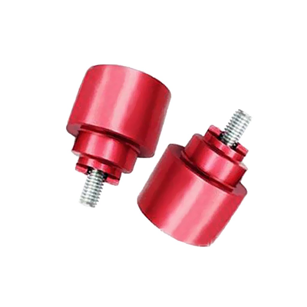 Dolity 2 x Moto Guidon Barre Bouchons Embouts de Guidon Accessoire Décor Moto pour Honda CBR 600 1000RR - rouge