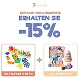 Sweety Fox Montessori Spielzeug ab 1 Jahr - Holz Sortier & Stapelspielzeug, 1 2 3 Jahre -Aktivitäts & Entwicklungsspielzeug aus Holz - Montessori - Lernspielzeug für Kleinkinder