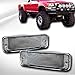 R&L Racing Crystal Clear Front Bumper Lights LED Signal Lamps Compatible with 1989-1995 Toyota Hilux Pickup/4Runner